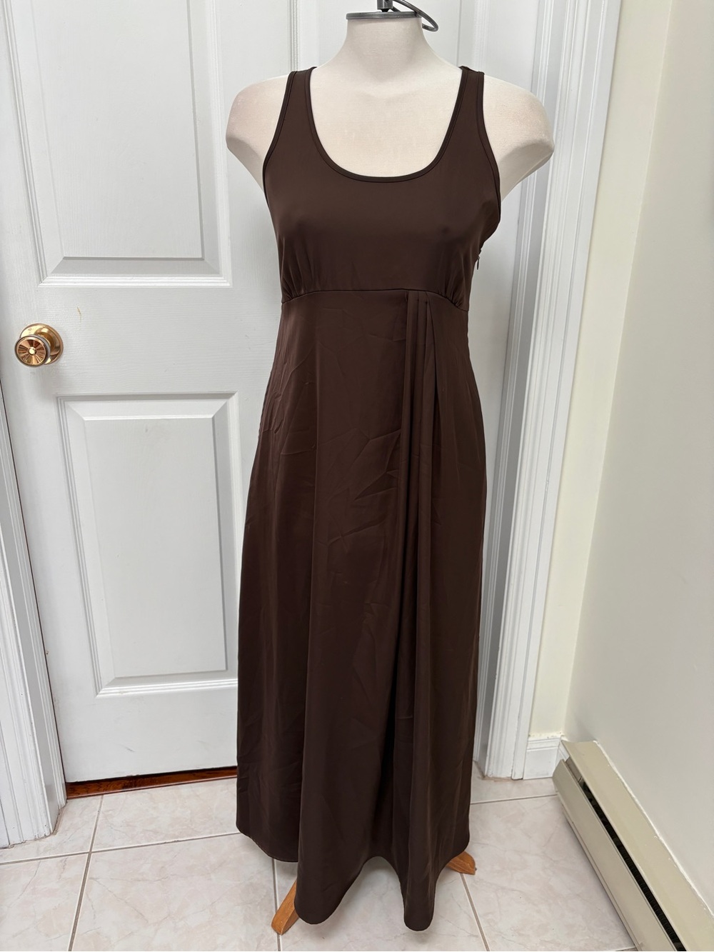 Rachel Zoe Chocolate Brown Sleeveless Midi Dress